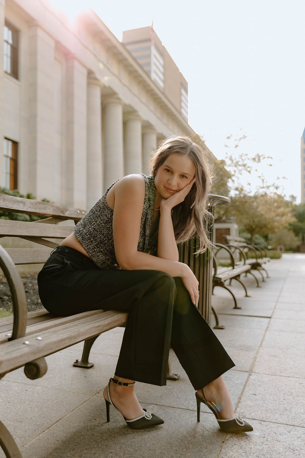 Ava Christine Creative Timeless Vintage Golden Moody Senior Photos