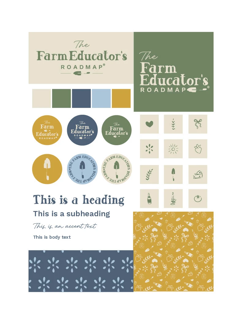 Ava Christine Creative Branding Logo Suite typography colors